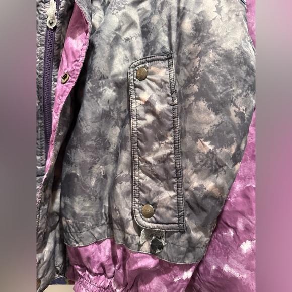 O'Neill Vintage Purple & Gray Ski Jacket Made in Italy Size M/L - Picture 4 of 16